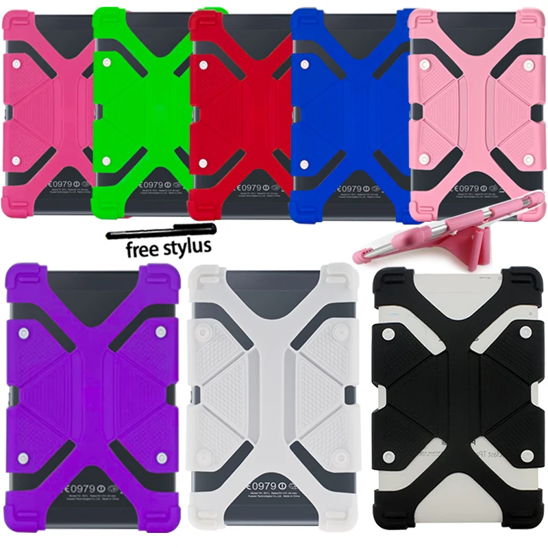 

Silicone Stand Case Cover for Microsoft Surface 2/3/Go/Pro 1/2 With Bracket Function Shockproof Protective Case +Free Stylus