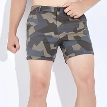 Casual Shorts Men's Camouflage Military Shorts Oversize Basic Three Quarter Pants Cotton Button Daily Home Tough Guy Sweatshorts