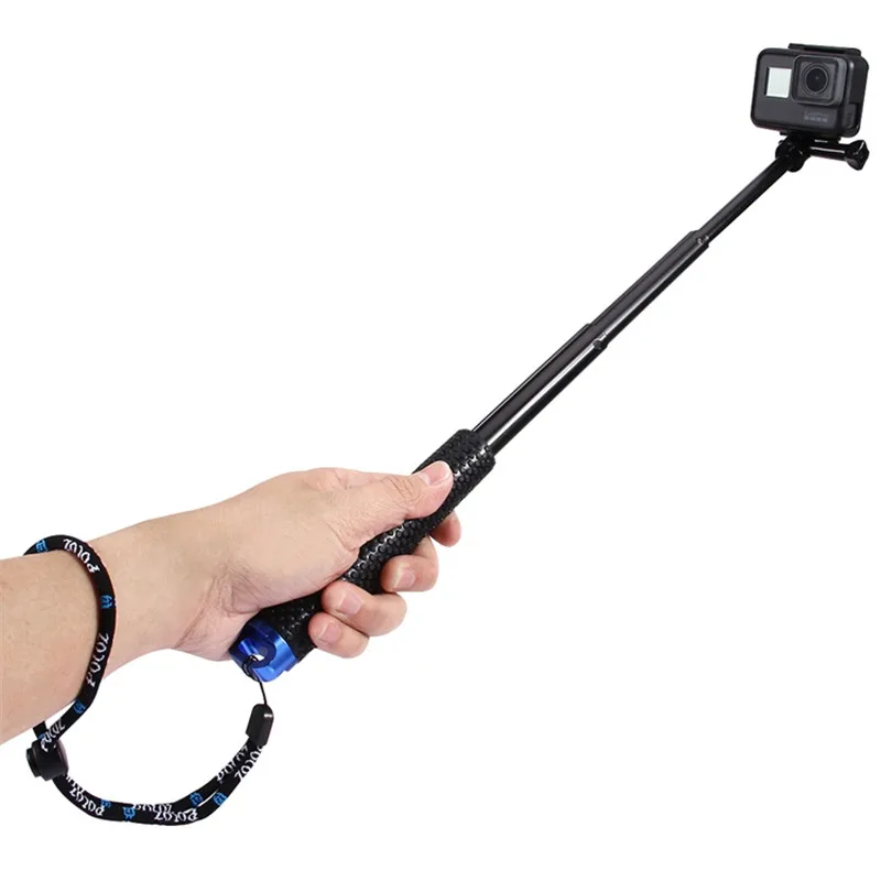 Светильник-Палка для селфи выдвижной ручной монопод Штатив для GoPro Hero 8 7 6 SJCAM YI 4K DJI Osmo аксессуары для экшн-камеры