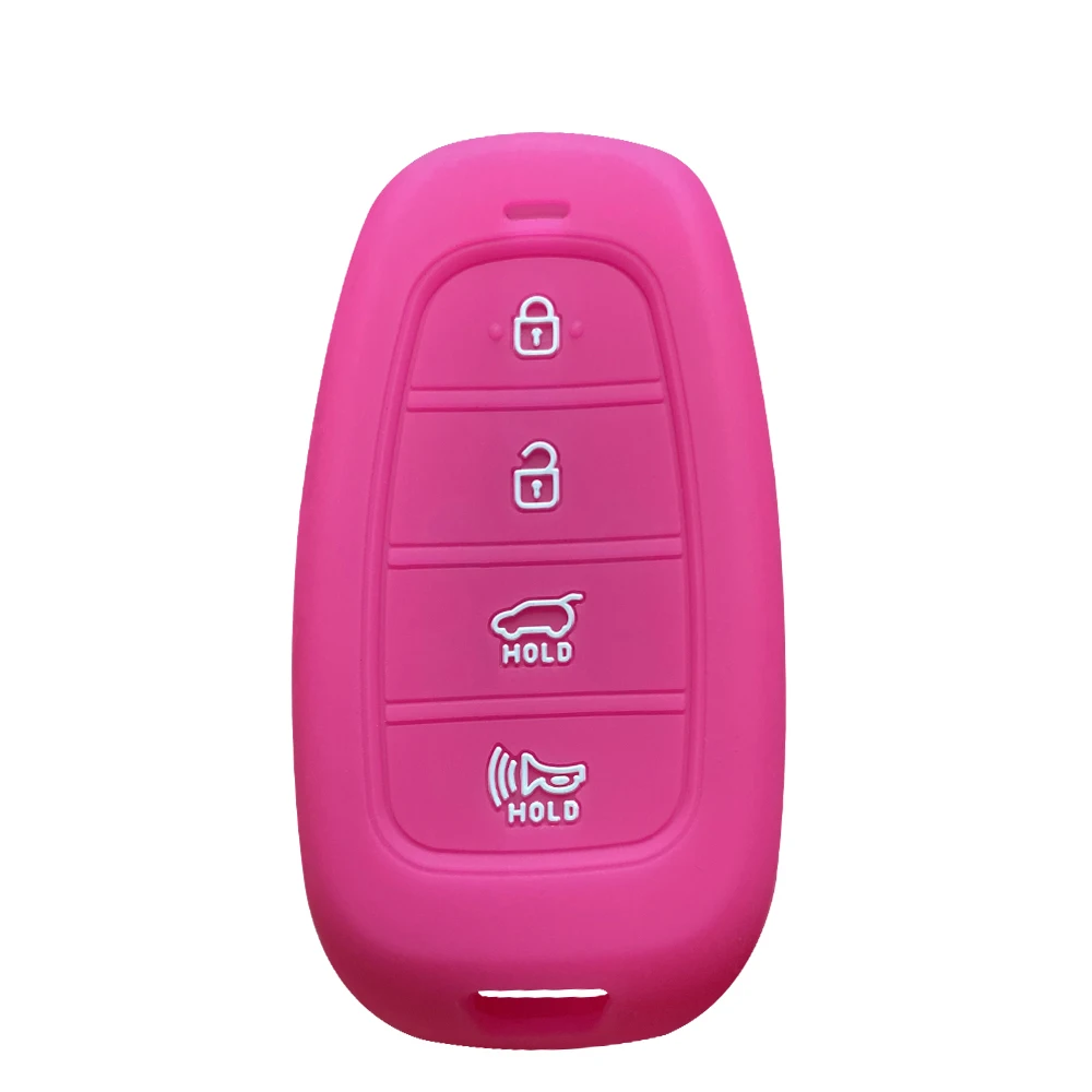 Fit HYUNDAI Santa Fe Tucson 7 Button Remote Smart Key Fob Silicone Case  Cover