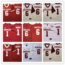 Новинка Высокое качество Все сшитые Oklahoma#6 MAYFIELD#1 Мюррей Джерси