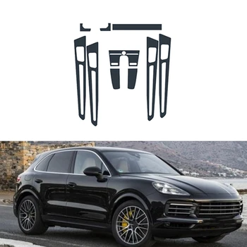 

10Pcs TPU Car Anti-Scratch Center Control Panel Protective Film For-Porsche Cayenne 2018-2020