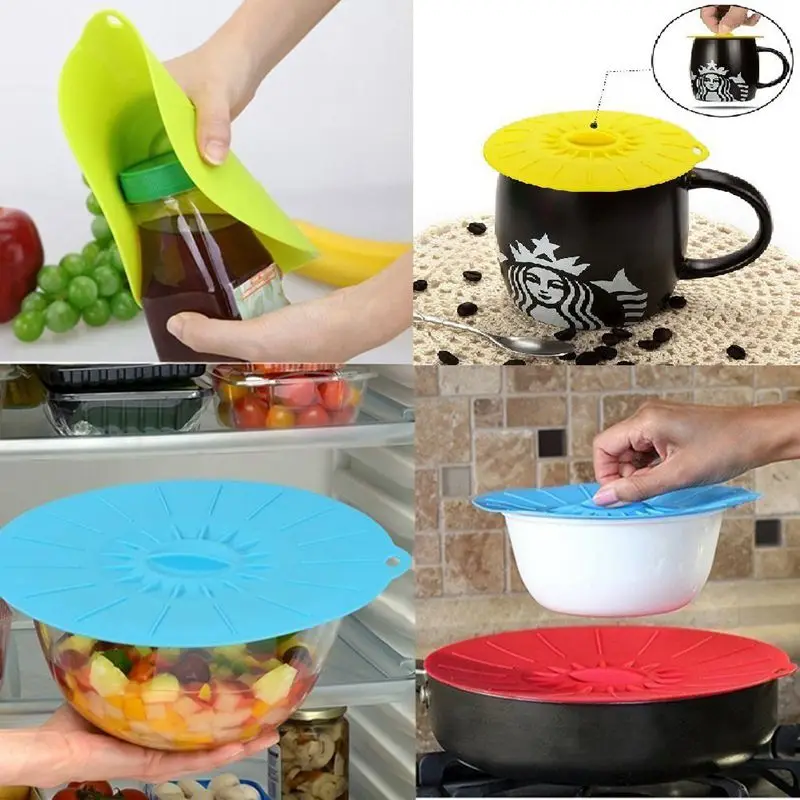 Набор из 5 шт. силиконовая чаша для микроволновой печи для приготовления крышку для утвари крышка-силиконовая пищевая плёнка кухонная утварь для кухонной утвари