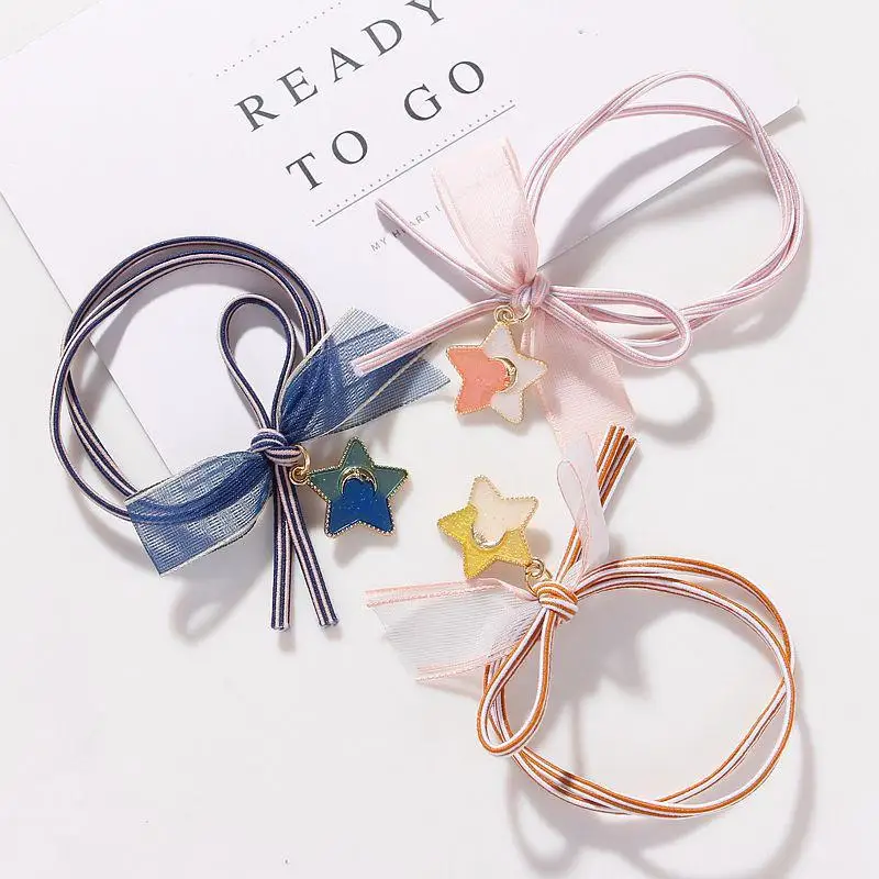 

INS GIRL'S Heart Headband Hairband Korean-style Cute Tied Hair Band Leather Case Simple Adult Star for Tying Hair Band