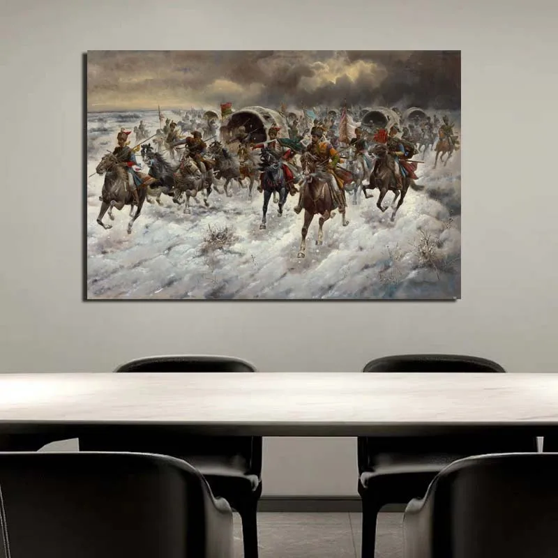 Classic Art War Horse Canvas Painting Print Living Room Home Decoration Modern Wall Oil Posters Pictures Framework | Дом и сад