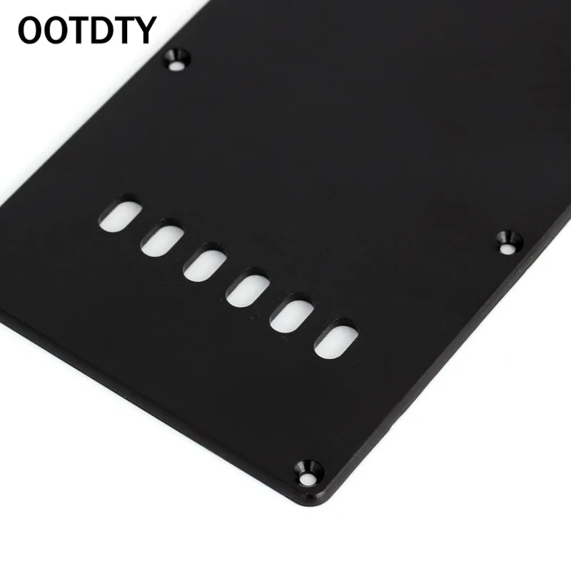OOTDTY Ply одиночная черная гитара тремоло пружинная задняя крышка для черной электрогитары