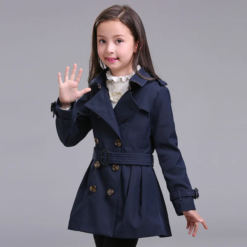 

Spring And Autumn New Style Coat Fashion Classic Hem Discount Mid-length Trench Coat Big Boy Coat
