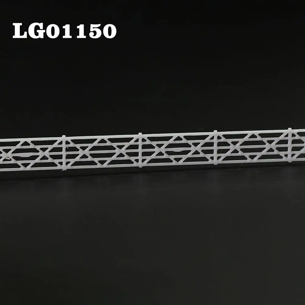 1-Meter White Building Fence Wall for N Scale Model Railway Dioramas