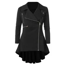 Женский кардиган, шерстяное пальто, одноцветное, с длинным рукавом, элегантное пальто на молнии, верхняя одежда, Тренч, пальто с отворотом, коммутируемые куртки, Новинка