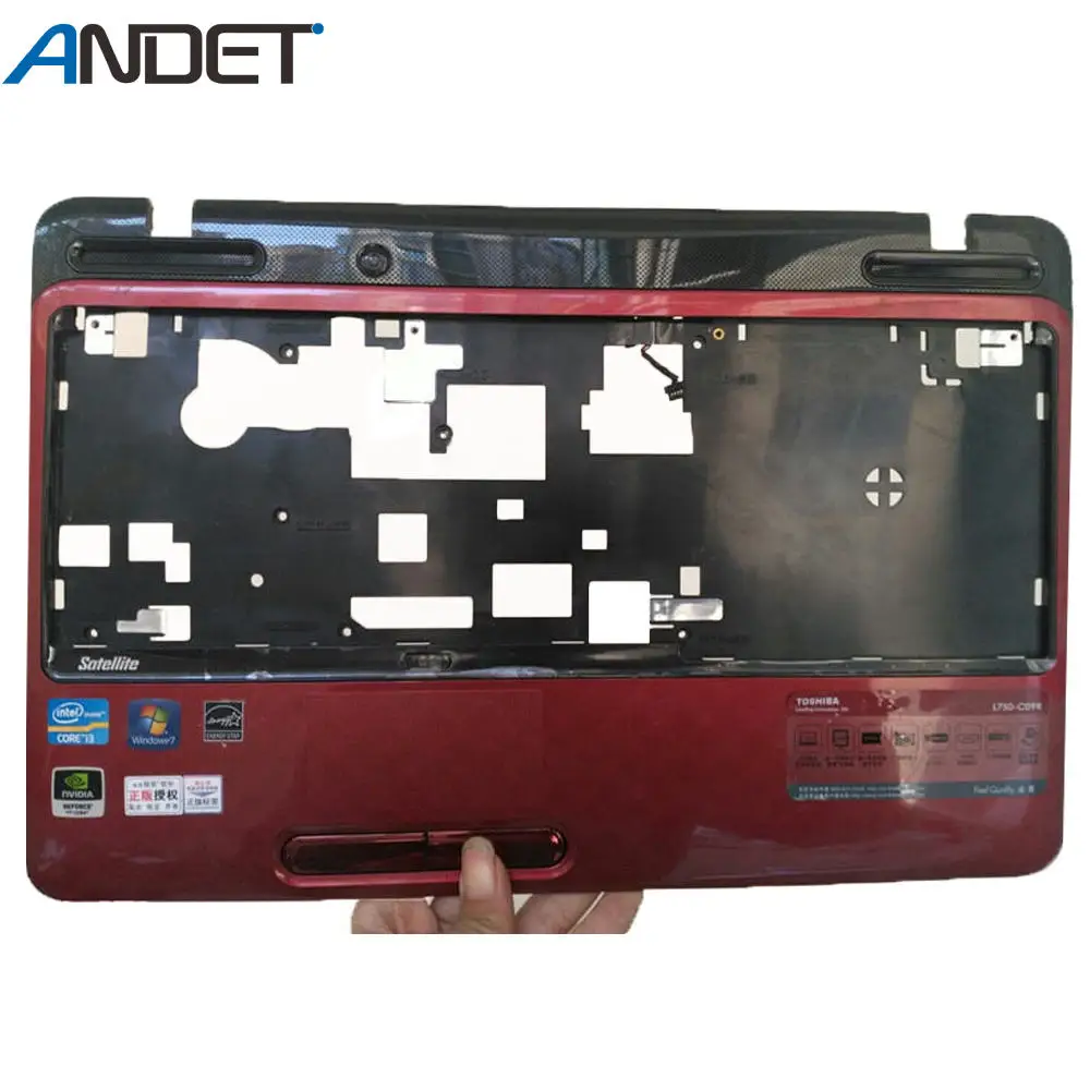Laptop Top Cover For Toshiba Satellite L755 L7551le Palmrest Upper Case Keyboard Bezel Red