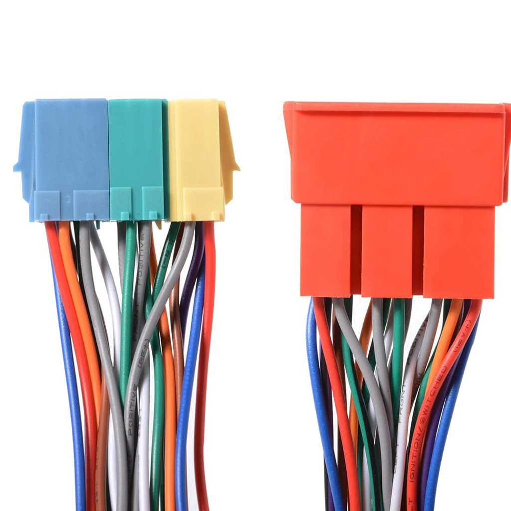 Audio 8 Pin 20-Pin Mini ISO Adapter Cable Connectors MP3 Changer For VW Audi Audio 8 Pin 20-Pin Mini ISO Adapter Cable Connectors MP3 Changer For VW Audi