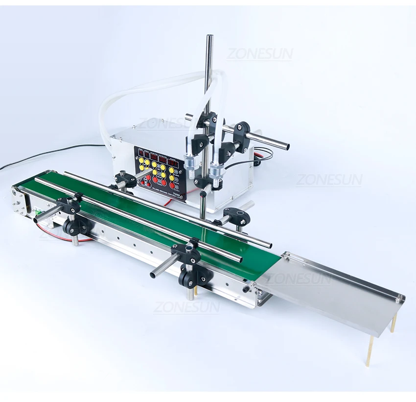 ZONESUN ZS-DPYT200 5-500ml 2 Boquillas Bomba de diafragma Máquina de llenado de líquidos