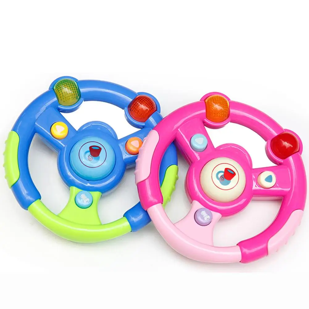 

Children's Toy Simulation Small Steering Wheel Copilots Simulated Steering Toy Wheel Early Education Sounding Toy Kid Toys Gift