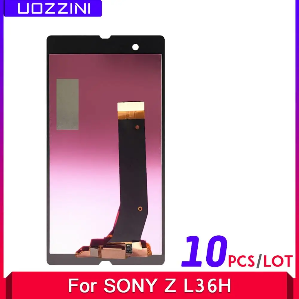10 шт. 100% рабочий ЖК-дисплей для SONY Xperia Z сенсорный экран дигитайзер в сборе LCD L36H C6603