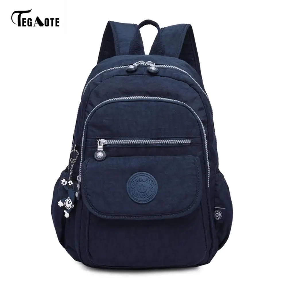 Школьные рюкзаки для ноутбука для девочек-подростков Mochila женские рюкзаки противоугонные водонепроницаемые сумки для мужчин и женщин - Цвет: Темно-синий