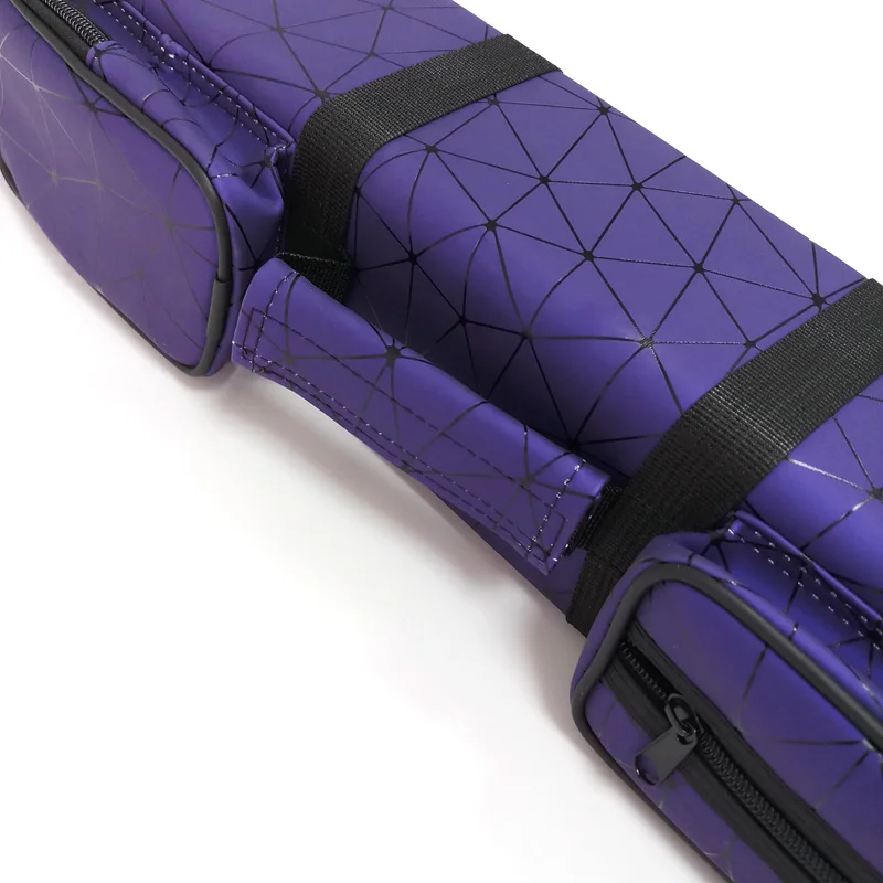 Xmlivet 9 отверстий фиолетовый кожаный чехол для пула cue 3 прикладом 6 вал биллиардный Кий аксессуары для 1/2 разделенный
