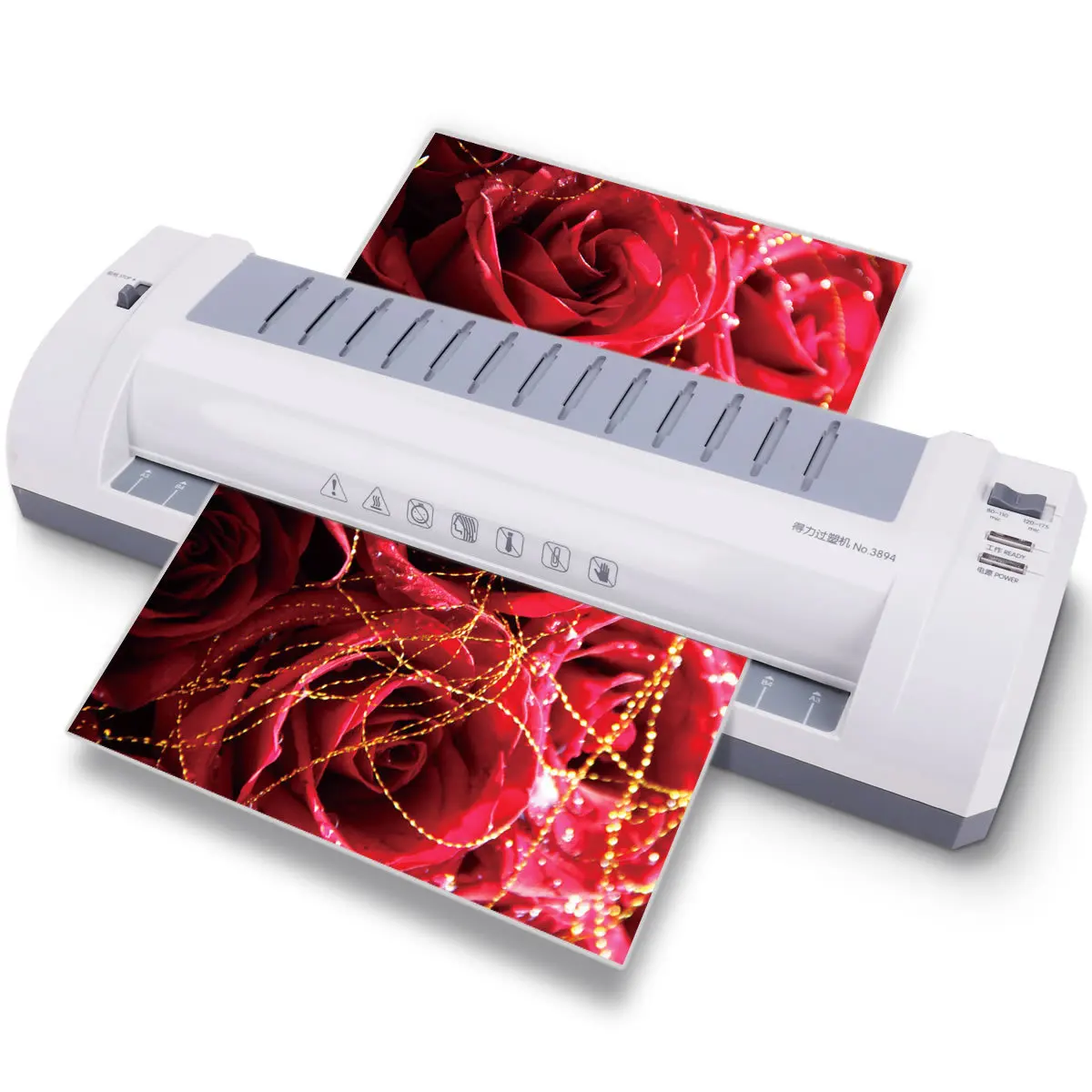 Deli 3894 Photo Plastic-envelop Machine A3 A4 Laminator for Home& Office Use Photo Laminator