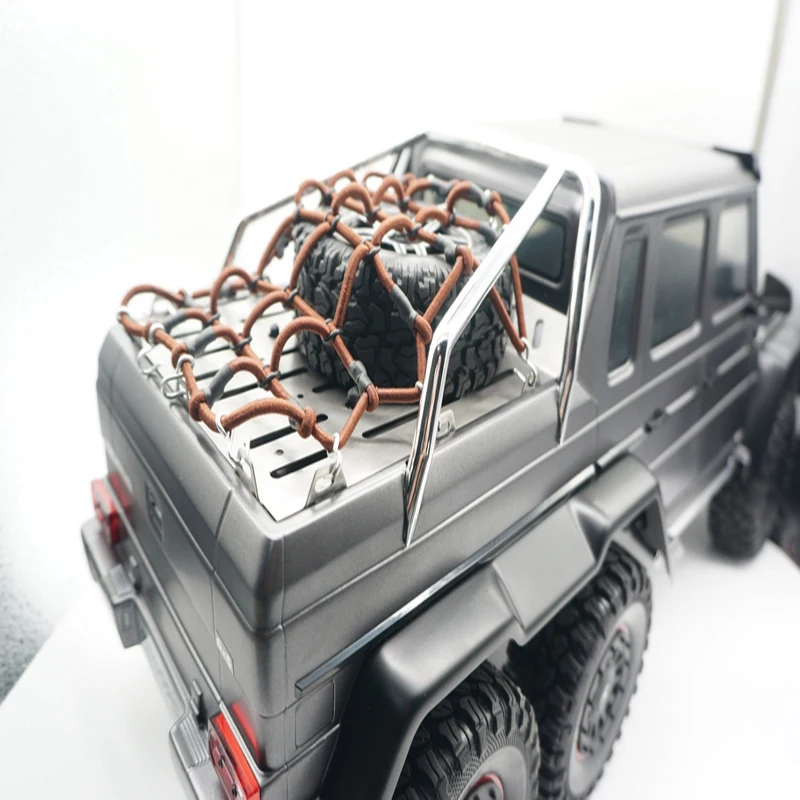 Задняя панель багажника из нержавеющей стали для Mercedes Benz Traxxas TRX6 G63 AMG 6x6|Детали и