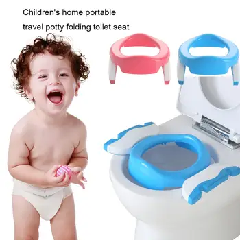 

2-in-1 Potty Portable Travel Potty Large Folding Toilet Seat Trainer Ring For Children Home Use Training Seat