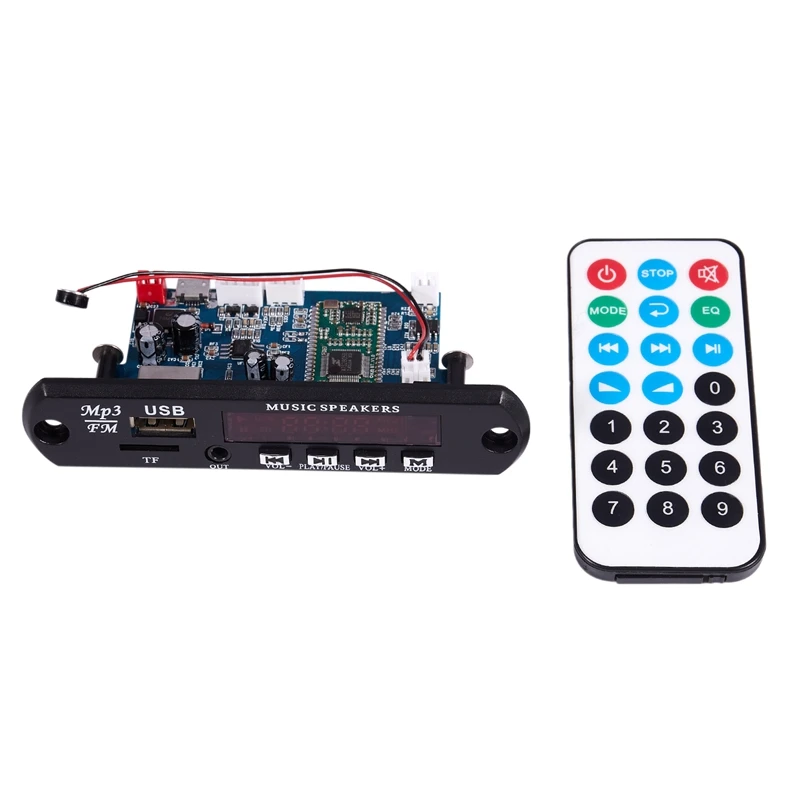 Bluetooth 4.0 Stereo APE FLAC WAV WMA MP3 Module BT Hands Free APP Support AUX Earphone Out FM Radio USB Decording o Board | Электроника