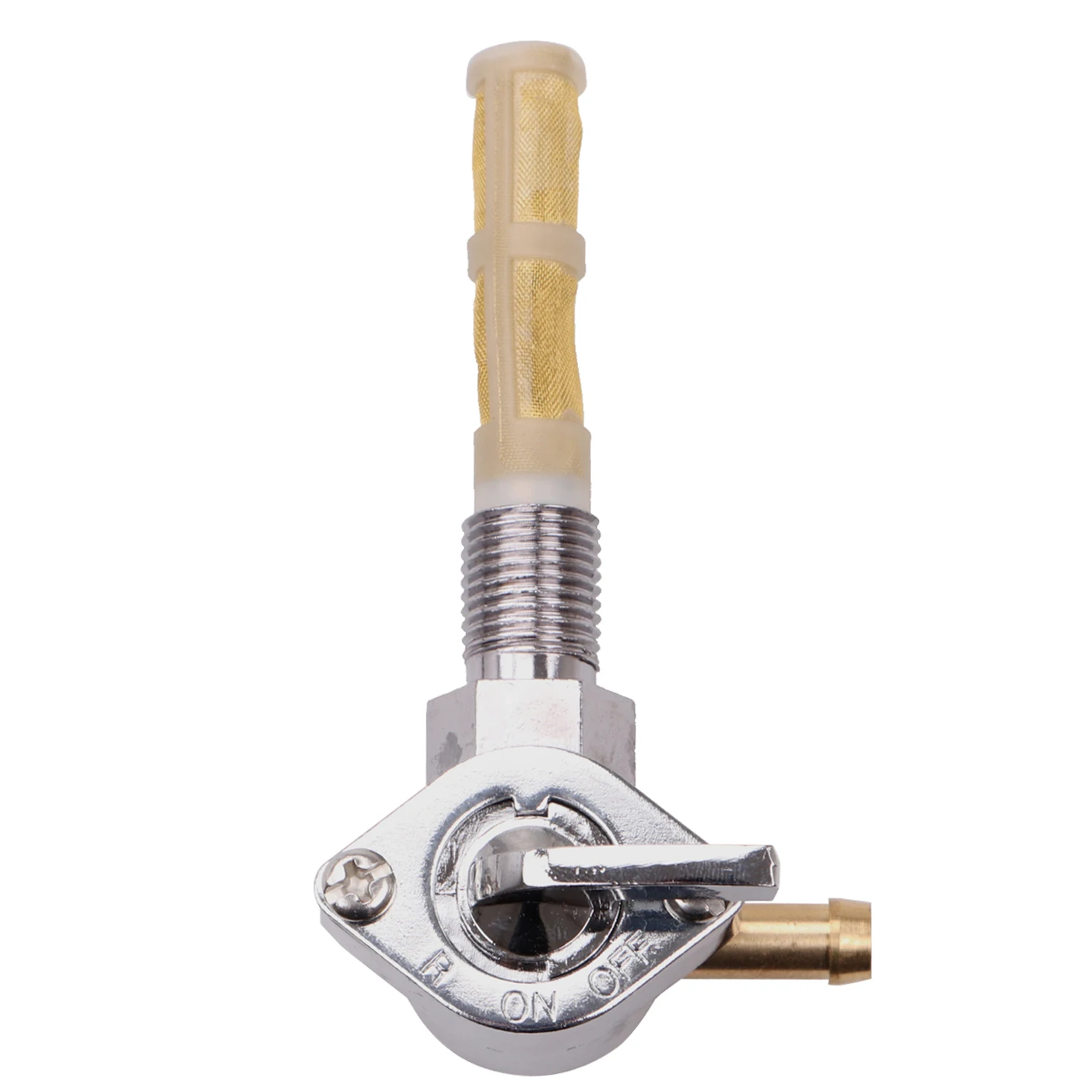 

Chrome Petcock 1/4" NPT Petrol Fuel Gas Tank Pet Cock Valve On Off and Reserve For Harley 1975-2019 Big Twin Sportster Custom