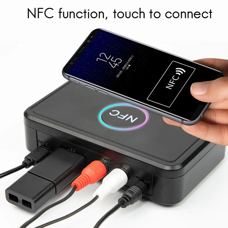 NFC Bluetooth Receiver 5 0 o Receiver Wireless o 3 5mm AUX Jack RCA USB Stereo Adapter for Car TV PC Headphone