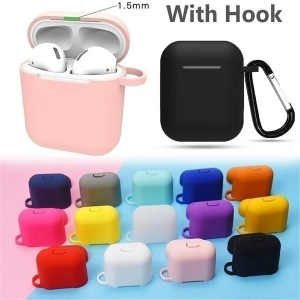 

Headset Protective Case Candy Colors for Airpods 1 ShockProof Box Cover for Wireless Bluetooth Earphone for Airpods 2 Cases