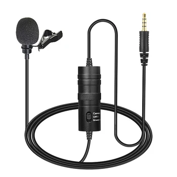 

YICHUANG 3.5mm Plug Microphone Lavalier YC-LM10 for Recording Android Vlog Mic DSLR Camcorder Recorder
