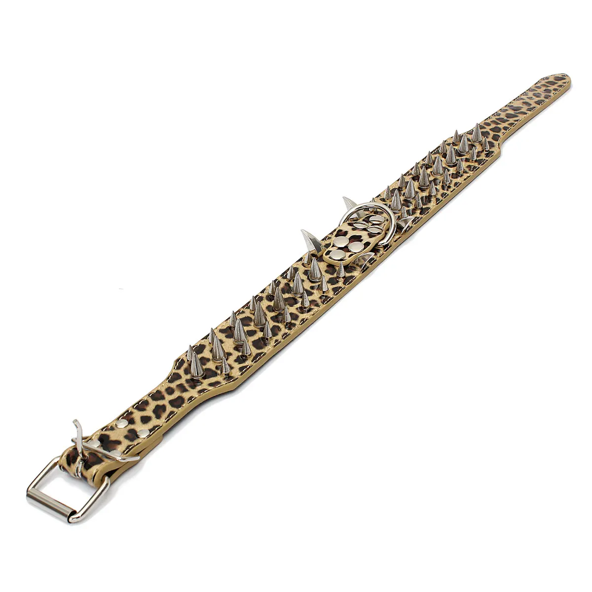 50-66cm 5 Color Pet Collars Dog Collars Personalised Pet Collar Spiked Studded Leather Pet Dog Mastiff Heavy Collar