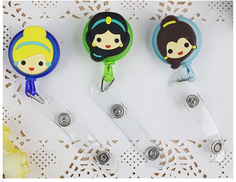 Микки Минни Принцесса раскладной держатель для бейджа высокого качества силикона мультфильм студентов медсестры кличка карты бейдж держатель