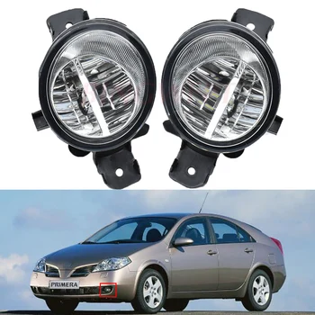 

2pcs (Left + Right) Car styling LED Fog light H11 For N-issan Primera Sylphy Grand Livina Wingroad 2002-2015 Halogen Lamp 12V