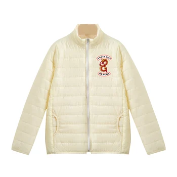 

Riverdale South Side Serpents Fashion Down jacket 2019 New Arrival Stand Collar Printed Logo women/men Harajuku Outwear Parkas