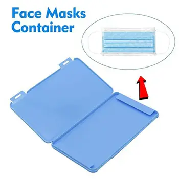 

190*110*12mm Portable Storage Box Disposable Face Masks Container Dustproof Storage Organizer Easy Carry Case Mask Storage Box
