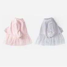 Платье в стиле пэчворк в Корейском стиле для девочек, модные весенние детские платья для девочек 2-7 лет