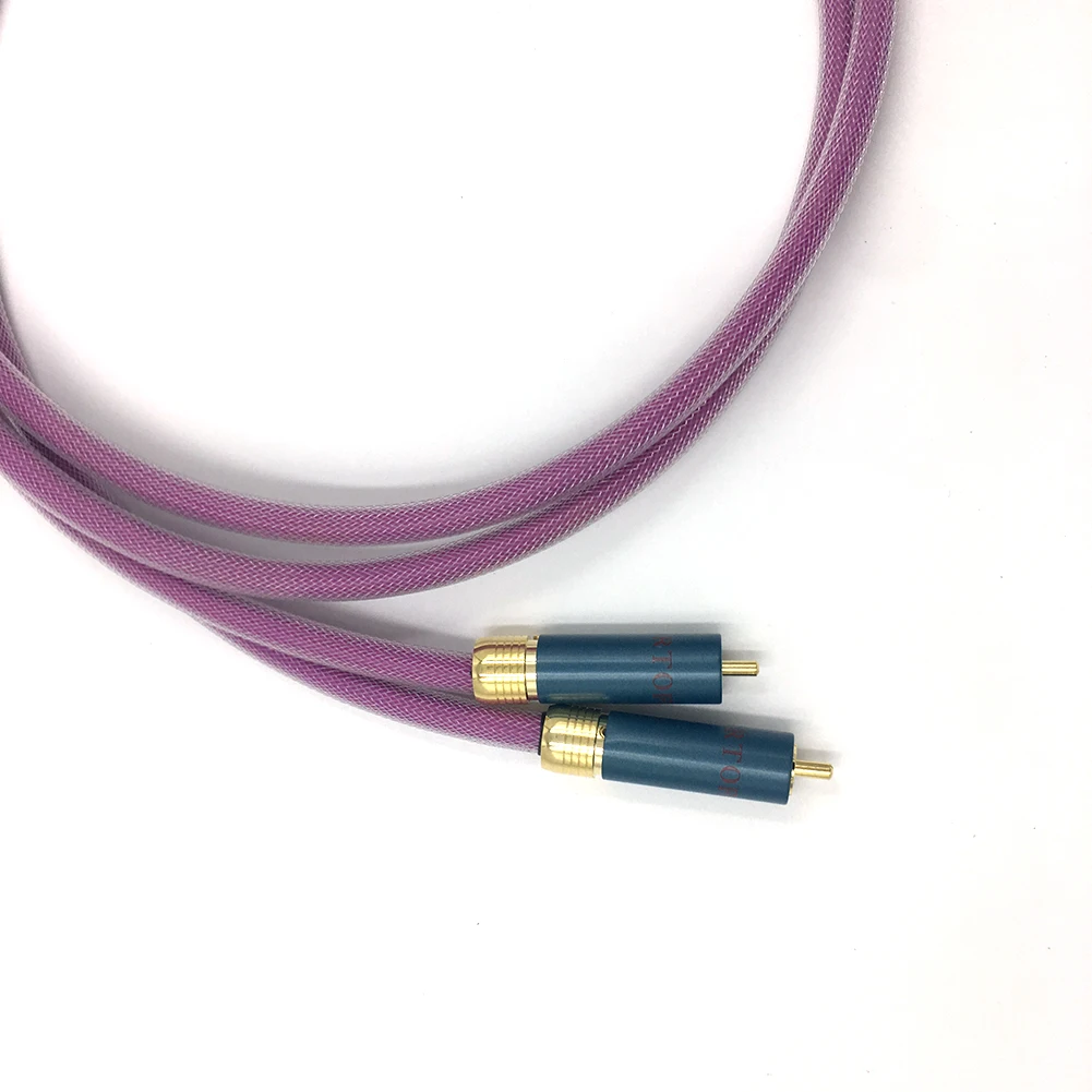 

Hifi RCA Cable Hi-end CD Amplifier Interconnect 2RCA to 2RCA Male Audio Cable