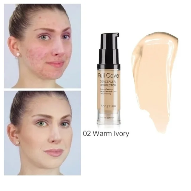Foundation Full Coverage 24HR Matte Oil Control Concealer Make Up Foundation Waterproof Portable Base Makeup 02