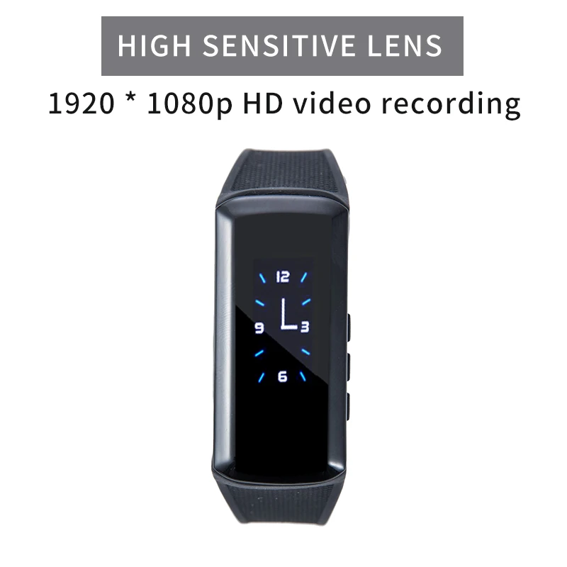 HD 1080P Мини Смарт Bluetooth Спорт на открытом воздухе фотографии браслет секретная Запись видео сенсорная кнопка портативные часы камера