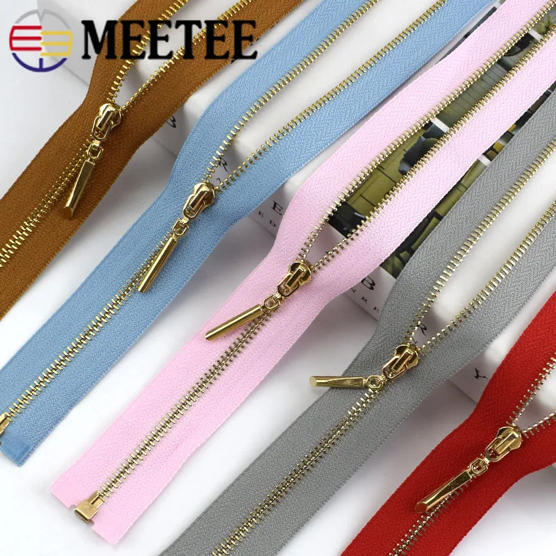 Meetee 2 шт./5 шт. металлическая молния 3 #70 см для шитья сумок кошелька пуховика юбки