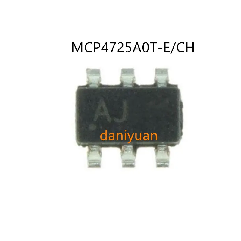 5 шт./лот MCP4725A0T-E/CH AJ ** SOT23-6 100% Новый оригинальный | Электроника