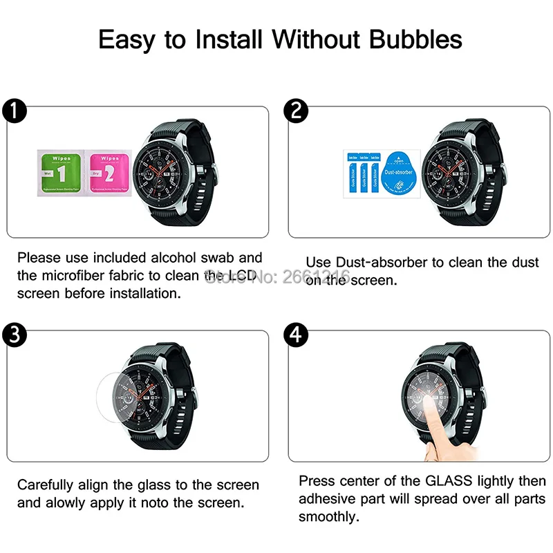 Для Samsung Galaxy Watch 3 41 мм 46 42 закаленное стекло 9H 2.5D Защитная пленка для экрана Gear Sport S4