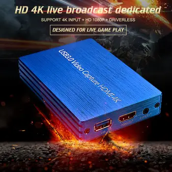 

4K HD 1080P Video Capture Card USB 3.0 HDMI Recording Box Suitable For Live Streaming
