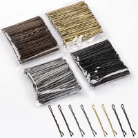 Épingles à cheveux pour femmes, 4 couleurs, 5cm, 50 pièces, pinces à cheveux bouclées, accessoires de coiffure 1