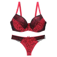 2022 nouveau ensemble de soutiens-gorge Sexy 32/70 34/75 36/80 38/85 40/90 42/95 44/100 BCDE tasse sous-vêtements Bralette brassière grande taille Lingerie string 2