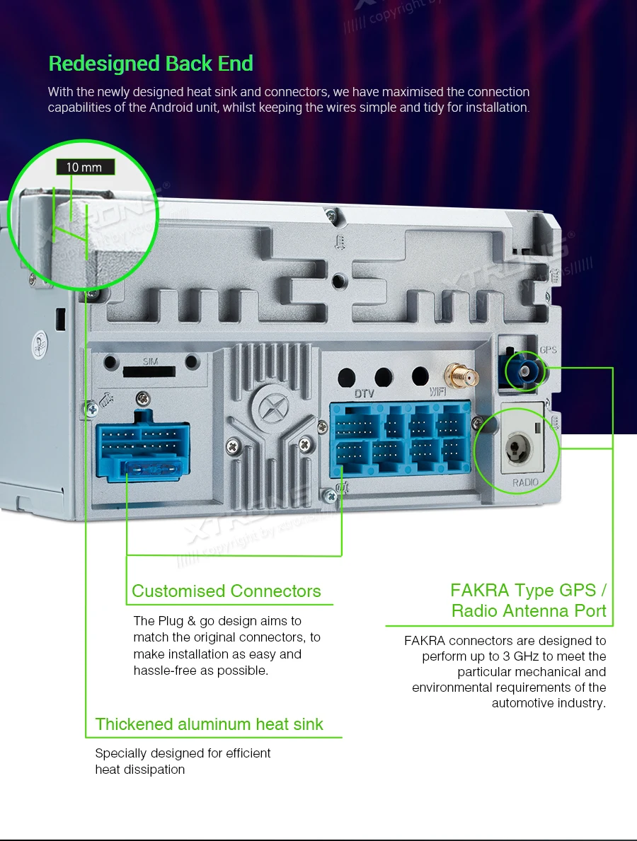 Excellent 6.95" Android 9.0 64G ROMCar DVD Multimedia Navigation GPS Radio for Toyota 4Runner 2002-2009 & Vios 2003-2010 & Hilux 2001-2011 10