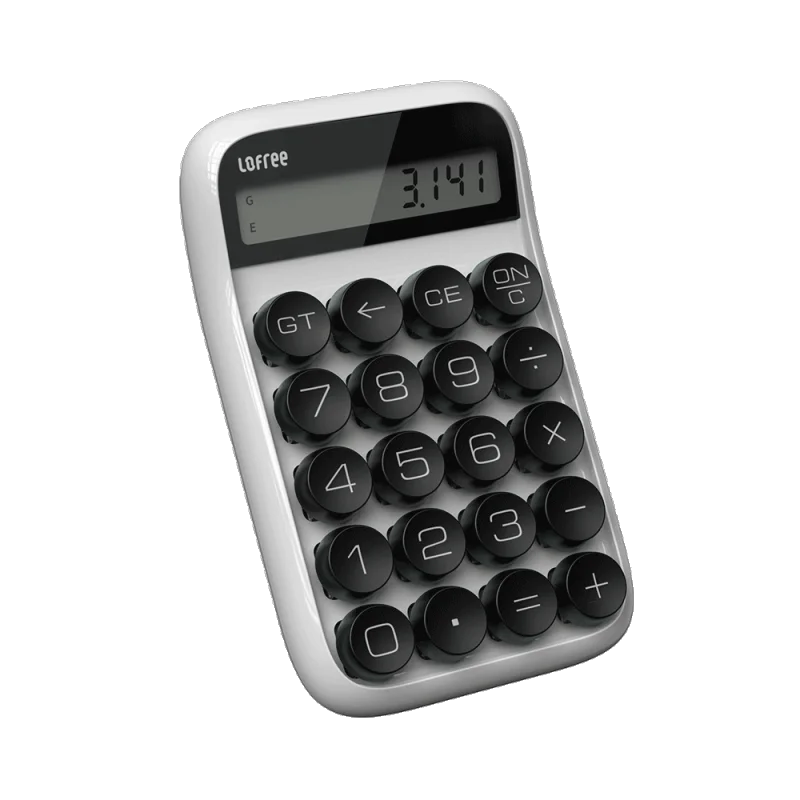 Xiaomi Lofree калькулятор портативный 20 клавиш многофункциональный цифровой жк-калькулятор для обучения студентов - Цвет: Белый