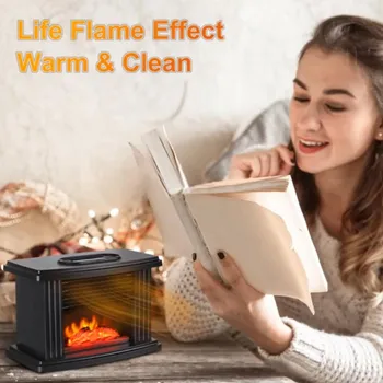 

Living Room Bedroom Dual-purpose Portable Fast Heating Energy-saving Heater Electric Mini Heater Stove Hand Warmers Eu Plug