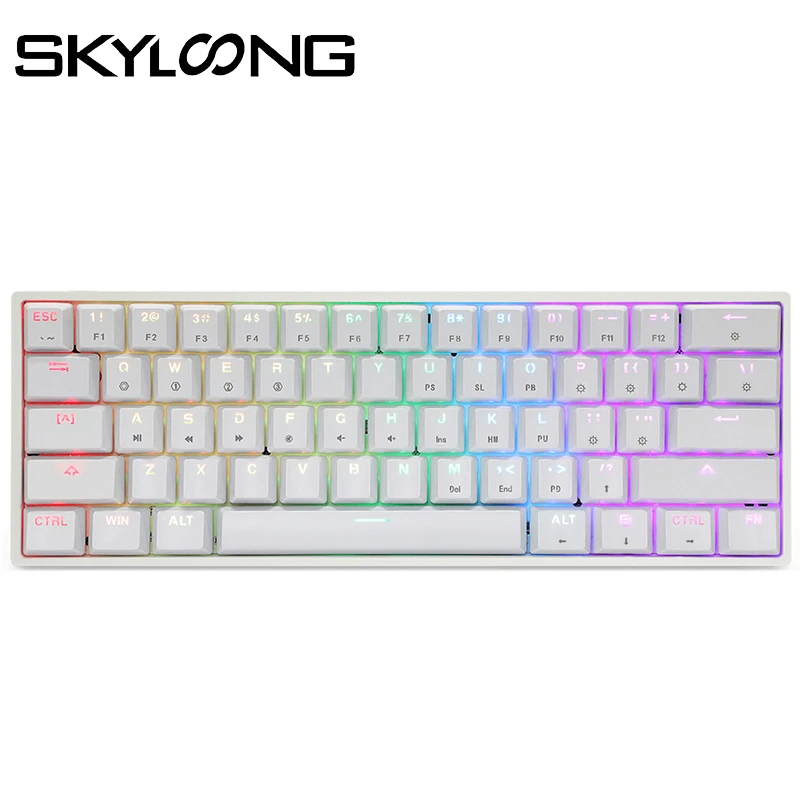 Skyloong Gk61 Gaming Mechanical Keyboard Optics Hot Swappable Rgb Abs  Keycap Wired Gamer Keyboard For Tablet Laptop Desktop Ipad - Keyboards -  AliExpress