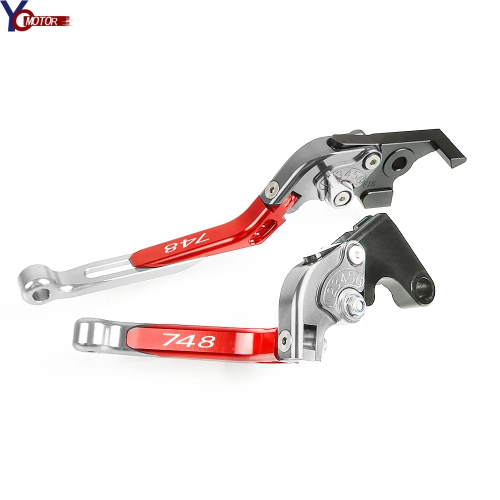Для Ducati 748 74 8 1999 2000 2001 2002 CNC Алюминиевые Регулируемые рычаги тормозной системы сцепления для гоночных мотоциклов аксессуары для мотоциклов