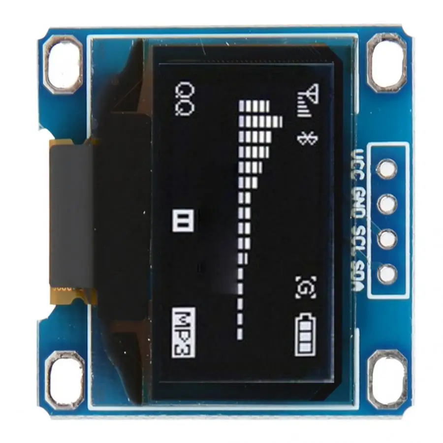 Детектор напряжения 0.96in OLED дисплей модуль 128x64 igc IIC Коммуникационный дисплей экран измеритель напряжения