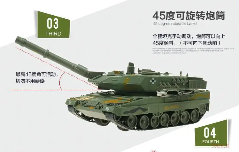 Игрушечная модель Cadeve военная модель из сплава немецкая коллекция танков пантера